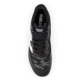 New Balance Unisex FuelCell 4040 V7 Turf Trainer Baseball Shoe, Black/Optic White, 12 US Men