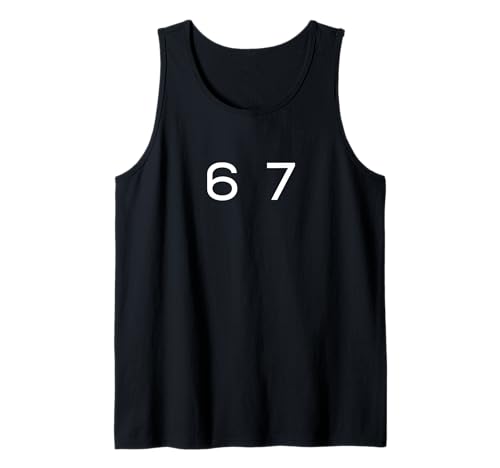 Fun Six Seven 6 7 Meme Design Tank Top