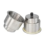 DNB Stainless Steel Cup Holder - 10 PCS Insert Drink Holders with Drain - Marine Boat Accessories