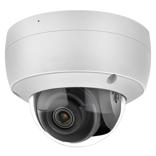 Ⲏіkvіsіon 8MP 4K Fixed Dome Network Camera Outdoor, DS-2CD2186G2-ISU 2.8mm, Reduce False Alarms, Built-in Microphone, Memory Card Slot, Upgraded Version of DS-2CD2185FWD-IS 2.8MM (Firmware Upgradable)
