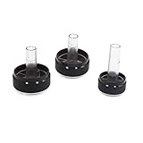 POWTAXBJGD 3pcs Black Air Conditioning Panel Control Switch Knob for VW Passat B5 B6 Golf 4 Polo