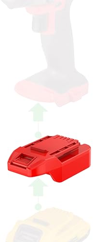 NovaQuantic Adapter Upgrade for Bauer 20V Cordless Tools - Compatible with DeWalt 20V MAX Li-Ion Batteries for Power Supply, No Charging Function - (New Version) - Adapter Only