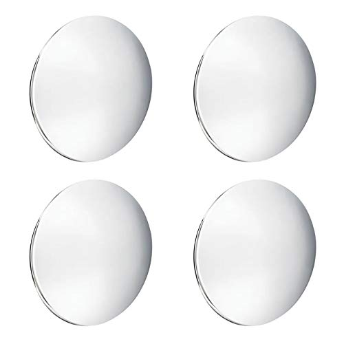 Speedway Motors Baby Moon Chrome Hubcaps for Smooth Steel Wheels, Set of 4, Fit 15” Smooth Steel Wheels and Feature Snap-In Assembly, Caps are 8-1/4” O.D