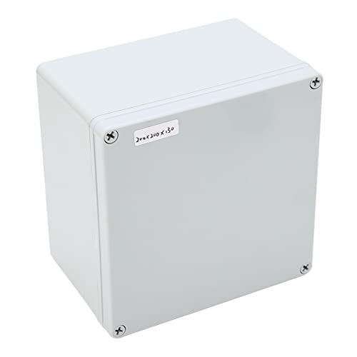 Junction Box ABS IP67 Outdoor Universal 200 X 200 X 130mm Electrical Project Case with Mounting Plate