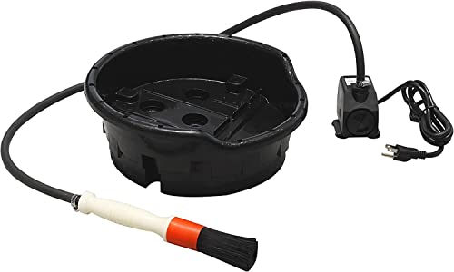BIG RED AXH-PPW5GUR Torin Portable Parts Washer to Degrease Small Parts and Tools, 5 Gallon Capacity, Black