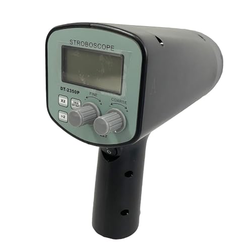 CNYST Stroboscope Digital Stroboscope with LCD Display Measurement Range 50 to 12,000 FPM Resolution 0.1 FPM for Rotational Speed and Frequency of Motion of The Object to be Detected