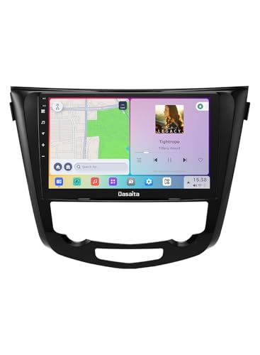 Dasaita Vivid Car Stereo for Nissan Rogue X-Trail Qashqai 2014-2020 with Carplay & Android Auto, GPS Navigation, Android 13 Radio, DTS, 8GB+256GB, Gyroscope, 4G LTE/5G WiFi, 10.2" QLED, Vivid13