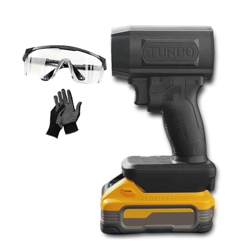 Turbo Jet Double-Blow V2.0, Electric Cordless Leaf Blower 130,000 RPM 200 Mph, Turbo Jet Blower for Patio, Lawn, Blowing Leaves (for Dewalt)