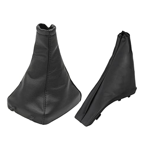 ciciTree 2pcs Handbrake Sleeve Cover & Gear Shift Stick Gaiter Boot Kit Compatible for Opel Vauxhall Astra G