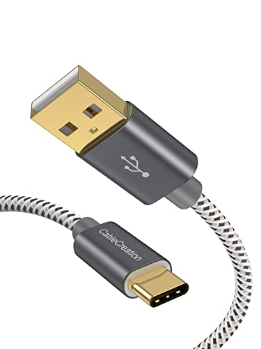 CableCreation USB C Cable 10FT USB A to USB C Cable Braided USB to C Cable Fast Charging Cable 3A 480Mbps Data Compatible with MacBook Air Chromebook Pixel Galaxy S22 S21 S10, etc 3M Space Gray