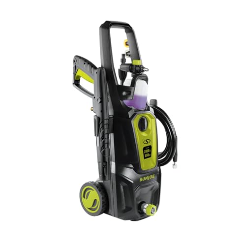 Sun Joe Electric Pressure Washer with Foam Cannon and Extension Wand, 13 Amp, SPX2680-MAX - Professional Cleaning Accessories and Equipment for Home, Yard, Patio, Deck, Sidewalk, and Garage