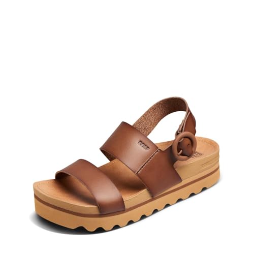 Reef Women's Vista Hi Buckle Sandal, Espresso, Numeric_8