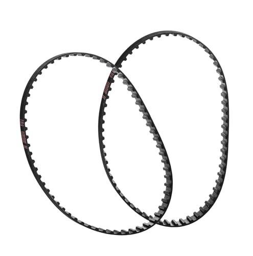 Drive Belt set of 2 Fits - BLACK AND DECKER Powerseries Extreme Cordless Stick Vacuum - High Strength Rubber Belt - Replacement Drive Belt - Made In The USA!- Toothed Drive Belt