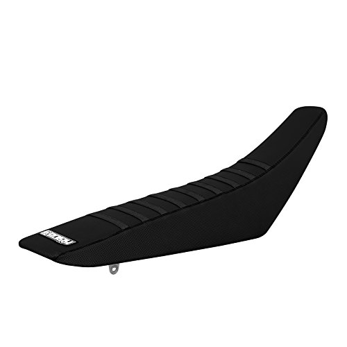 Enjoy Mfg Seat Cover - Compatible Fit for 2010-2018 Suzuki RMZ 250 RMZ250 - All Black/Black Ribs #49