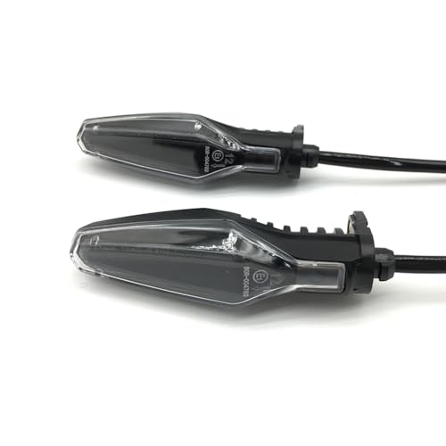 SPNUVR Universal 2PCS 12V LED Motorcycle Turn Signal Indicator Blinker Flashers Compatible with BMW R1200GS R1200R R1250GS R1250R LC ADV F750GS F850GS S1000RR S1000XR G310GS G310R (Clear)