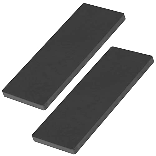 eoere 2 PCS 12" x 4" Hot Rolled Plate, 5/16" Thickness Flat Straight Backing Plate, Weldable Square Steel Sheet