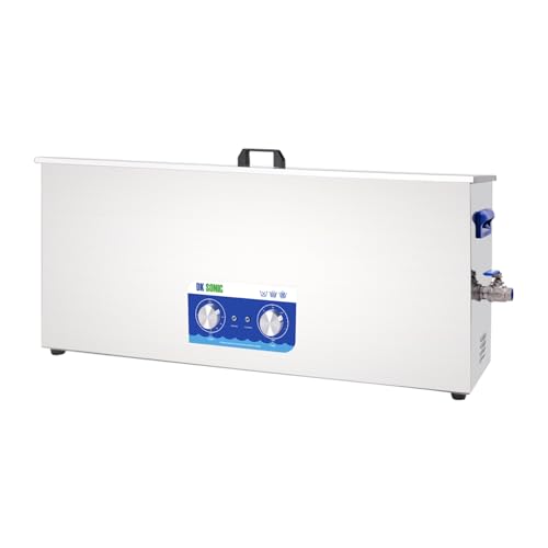 DK SONIC Professional Ultrasonic Cleaner 30L Stainless Steel, 720W Heavy-Duty Ultrasonic Gun Cleaner with Heater and Timer,Application for Rifle,Guns Parts,Bullets,Carburetor, Chains (Include Basket)