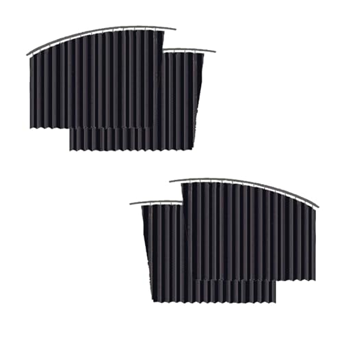 Universal Fit Magnetic Car Side Window Privacy Sunshade, Slidable Side Window Sun Shades, Summer Glare Protection Curtains, Universal for Auto Sleeping Camping (Black-Full Car Set)