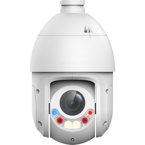 2MP PoE Network 4 Inch 25X TiOC PTZ SD4E225GB, OEM 25X Optical IP Security PTZ Camera for Dahua, Smart Dual Light Active Deterrence, 4.8-120mm Motorized Lens, 165ft Full Color 500ft IR Night Vision