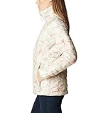 Columbia Women's Plus Size Powder Lite Jacket, Chalk Aurelian Print, 2X