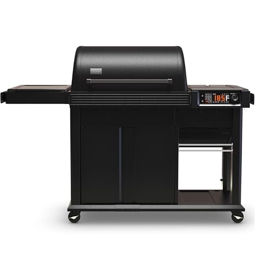Traeger Woodridge Elite Electric Wood Pellet Grill and Smoker, 970 Sq. In., Side Sear Station, WiFIRE Technology, Super Smoke Mode, Outdoor Pellet Smoker Grill with Insulated Body, TFC97XLH