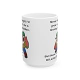 Grumpy Old Man Coffee Mug – Funny Gift for Men – Never Thought I’d Grow Up to Be a Grumpy Old Man, But Here I Am… KILLING IT