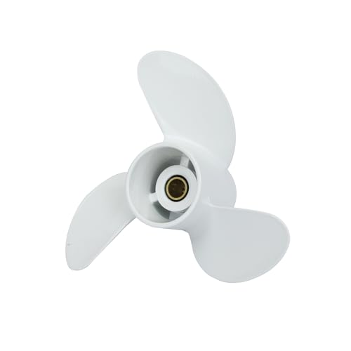 Boat Engine Propellers for HANGKAI 2 Stroke 6.0 HP ＆ 4 Stroke 6.5 HP Outboard Motor, 7.8" Diameter x 8" Pitch 3 Blade 12 Spline Tooth