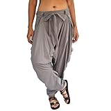 Sakoonee Women Men Baggy Harem Pants Lounge Trousers Palazzo Dhoti Style 2 Pockets Cotton