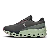 On Women's Cloudmonster 2 Sneaker, Asphalt/Lima, 8.5