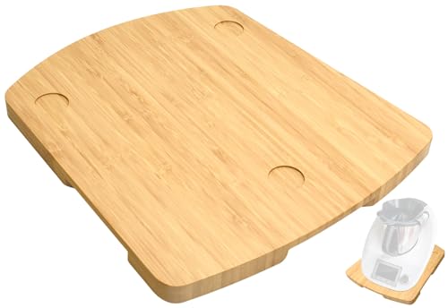 Stable Board Tailored for Thermomix TM5 & TM6 (35 × 30 cm), Wooden Sliding Board - Premium Wood Thermomix Accessories (Natural)