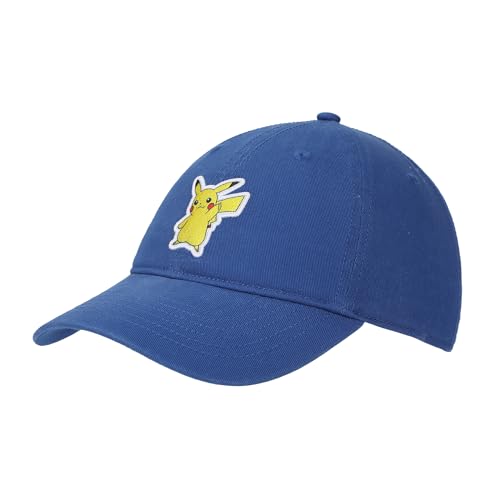 Pokémon Pikachu Printed Patch Blue Unstructured Baseball Cap