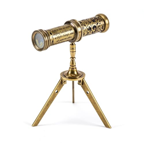 V.Empire Handmade Kaleidoscope Educational Vintage Collection | Birthday | Any Occasion Gift for Kids and Adults (with Stand, One)
