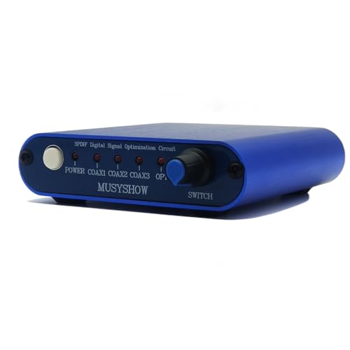MUSYSHOW DS001 Audio Switch SPDIF Coaxial Optical Digital Signal Optimization Corrector Support 4 Input 1 Output multiplexer Splitter Digital Switch Selector Box