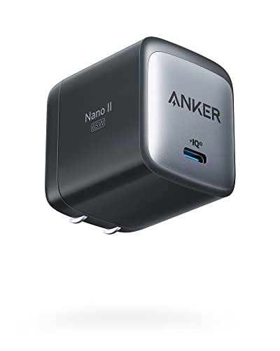 Anker Nano USB C Charger,65W GaN II PPS Fast Compact Foldable Charger for MacBook Pro, Galaxy, Dell, iPhone 15, iPad Pro, and More