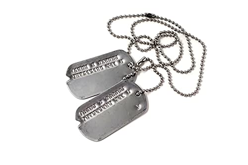 James Bucky Barnes WWII Style Military Dog Tags - Screen Accurate (Movie Version)