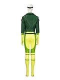 Women's Superhero Rogue Cosplay Costume Bodysuit Full Set Superhero Costume Jumpsuit For Halloween (Small)