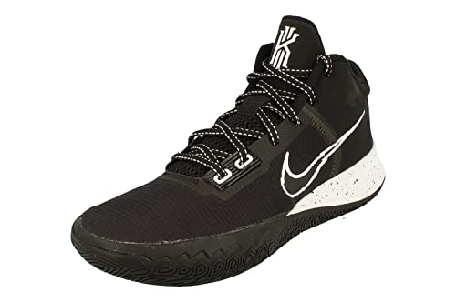 Nike Men's Kyrie Flytrap IV Basketball Shoe (Black/White-Metallic Silver, Numeric_12)