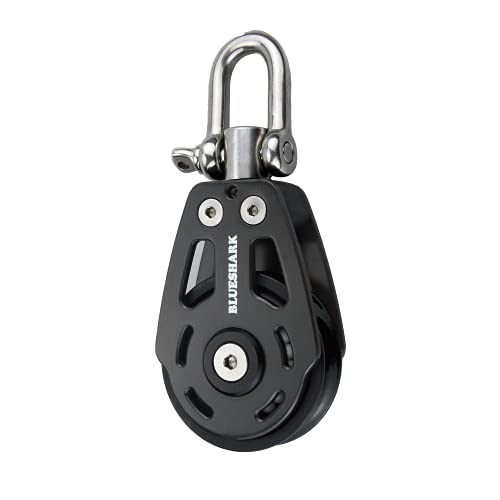 Blue Shark-Sailing Pulley Blocks 75mm Single Swivel 2770