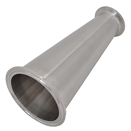 NorCal Brewing Solutions 3" x 1.5" Tri Clover, Tri Clamp Concentric Reducer 304 Stainless Steel 3 inch x 1.5 inch