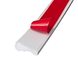 Wall Molding Trim & Chair Rail, Flexible, Peel and Stick, Heavy Duty, Corner Moulding Décor Lines for Wall Floor Ceiling Mirror Cabinet Door, 1.3 in x 10 ft White