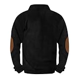 Playeras Y Camisetas Deportivas para Hombre Men Clothing Set Fashion 2023 Winter Clothes for Men Big and Tall Sweaters for Men Fashion Shirts for Men Polo Thermal Long Sleeve Black XL