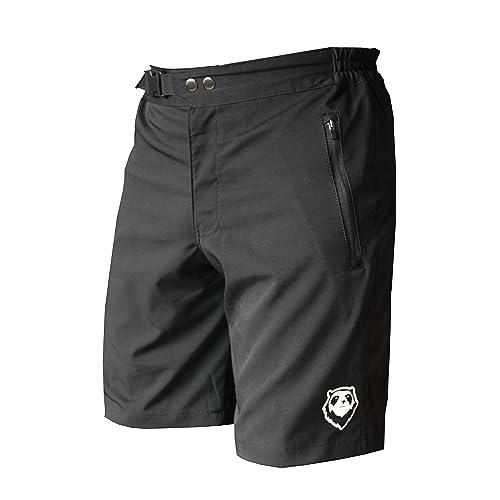 Andean Trails, Mountain Bike Shorts, Bicycle Shorts for Men (Large) Black
