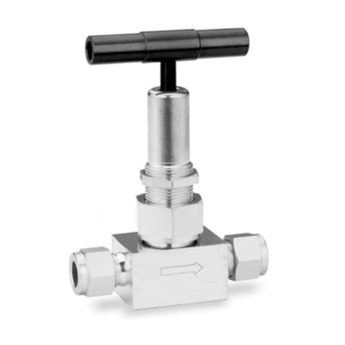 Aoleaby Bellows Sealed Valve Stainless Steel Bellows-Sealed Valves, SS-6BW Welded Knob Stem Tip 3/8 in. Tube Fitting Ball Valves