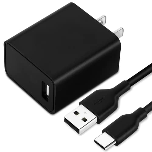 UL Listed Quick Charger Wall Charger, 15W QC Fast Charging USB Charger Power Adapter Wall Plug with 10ft Cord for Xiaomi Pocophone F1 Comes with 10 Foot USB Type-C Cable
