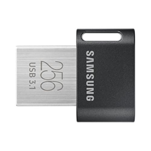 SAMSUNG MUF-256AB/AM FIT Plus 256GB - 300MB/s USB 3.1 Flash Drive, Gunmetal Gray