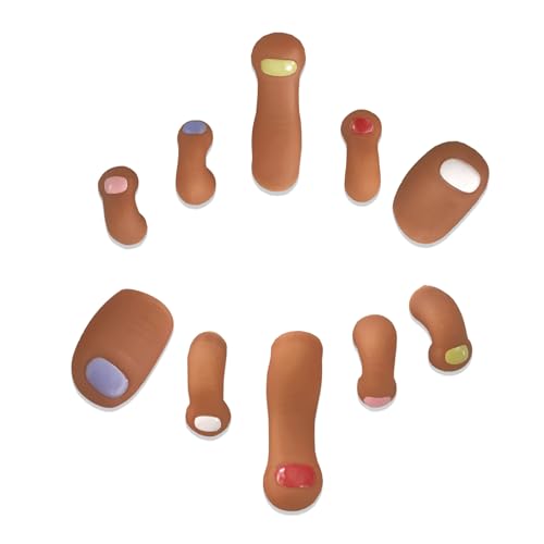 Eayaele 10-Pack Toes Shoe Charms, Full Funny Toe Kit, Complete Wacky Foot Accessories for Men & Women