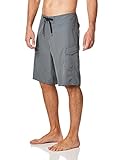 Quiksilver mens Manic 22 Inch Length Cargo Pocket Boardshort Swim Trunks, Iron Gate, 34 US