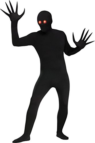 Fun World Mens Fading Eye Shadow Demon Skin Suit Adult Sized Costumes, Black, Standard US