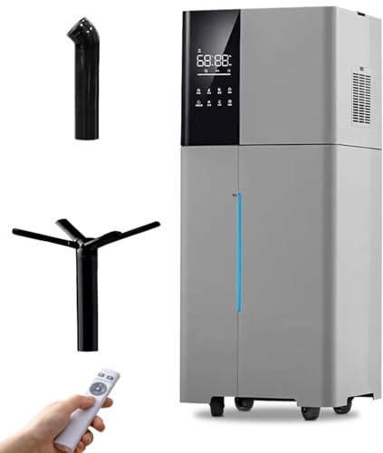 LACIDOLL Humidifier Large Room, 26L/6.8Gal Whole House Humidifiers for Home 3000 sq.ft, 1800ml/H Cool Mist Humidifier Baby, Top Fill Humidifiers for Bedroom Plant with 360° Nozzle & Extension Tube