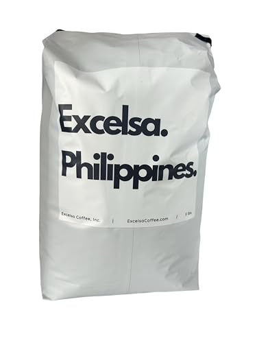 100% Pure Excelsa Coffee Beans. Not Arabica. Not Robusta. Excelsa Coffee Whole Beans Medium Roast from Philippines. 5 LBS. Tart and Fruity, Naturally Half-Caffeinated.